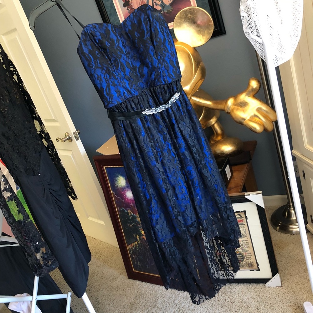 High low lace dress